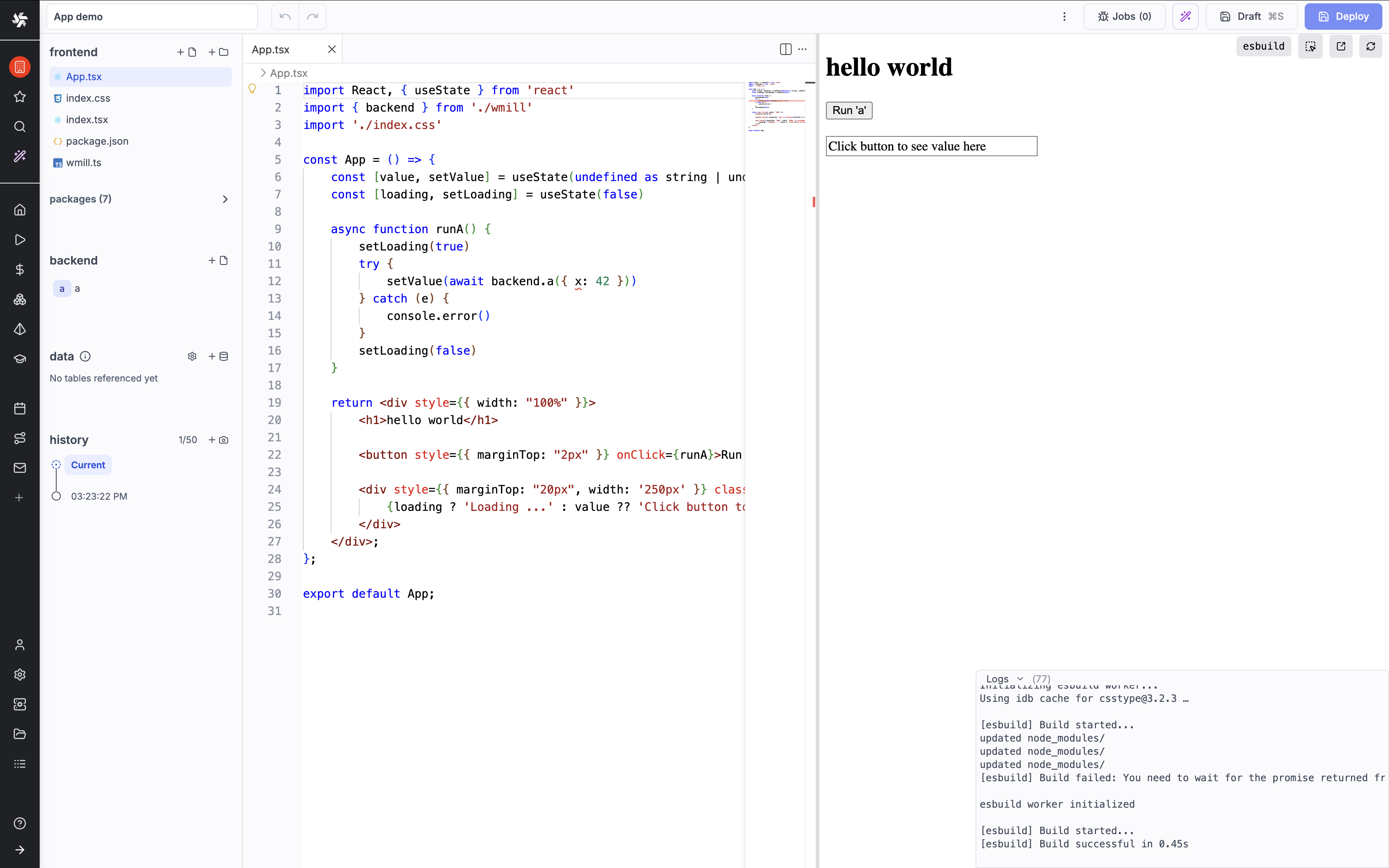 Default App.tsx Default App.tsx